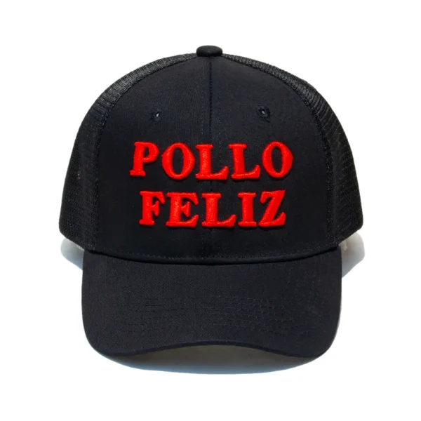Gorra Negra de Pollo Feliz.