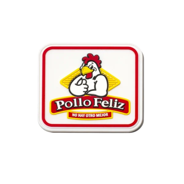 Parche de plástico de Pollo Feliz.