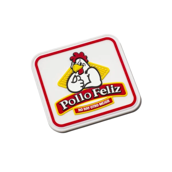 Parche de plástico de Pollo Feliz.