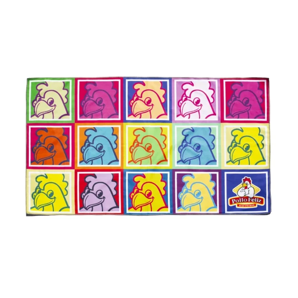 Toalla Andy Warhol de Pollo Feliz.